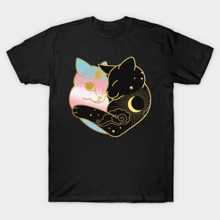 Transgender Celestial Cat Heart T-Shirt